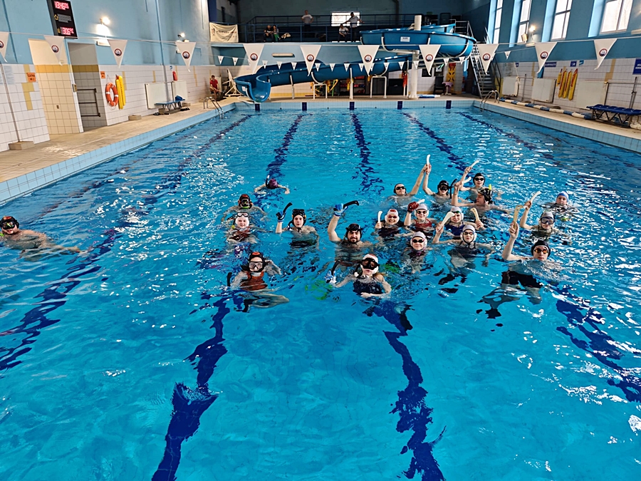 Hokej pod wodą Walenie Siemianowice Śląskie Finał WOŚP w Rudzie Śląskiej 25 I 2026